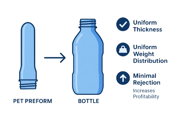 Blog by GMS, preform manufacturer from Rajasthan, How Choosing Right Preforms can Reduce Packaging Costs for Bottlers Blog by GMS, preform manufacturer from Rajasthan, How Choosing Right Preforms can Reduce Packaging Costs for Bottlers